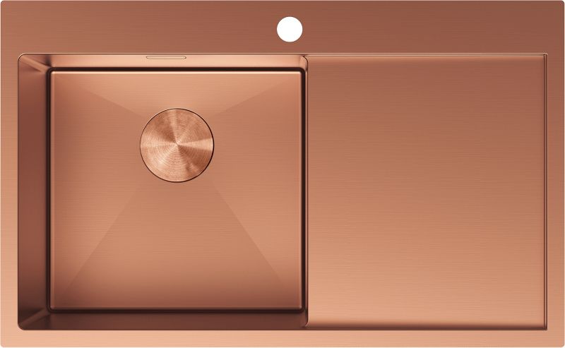 Zlewozmywak stalowy wpuszczany Mexen Exar miedź 780x480mm 1-komorowy 1 szt.