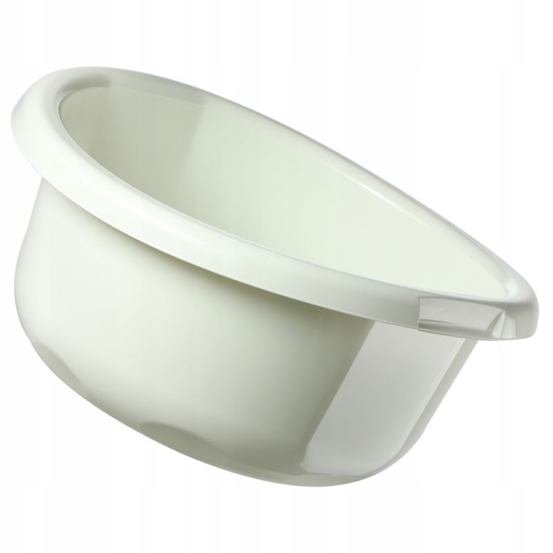 Miska KADAX Plastikowa 30L Okrągła miednica Kremowa 1 szt.