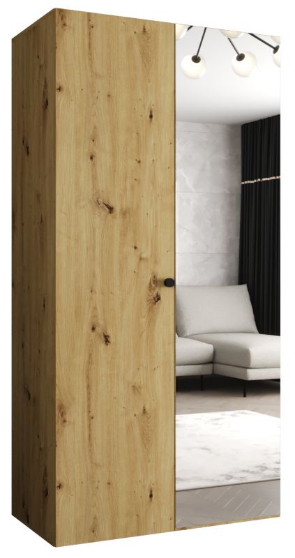 Szafa uchylna Abiks PARMA 2 100 wys. 202 cm Artisan + u. Czarny 1 szt