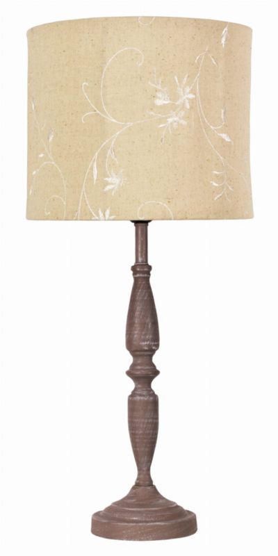 Lampa stołowa Candellux Safari brązowo-beżowa 1 x E27 x 60W IP20 wym: 58 x 25 x 25 cm tkanina - 1 szt.