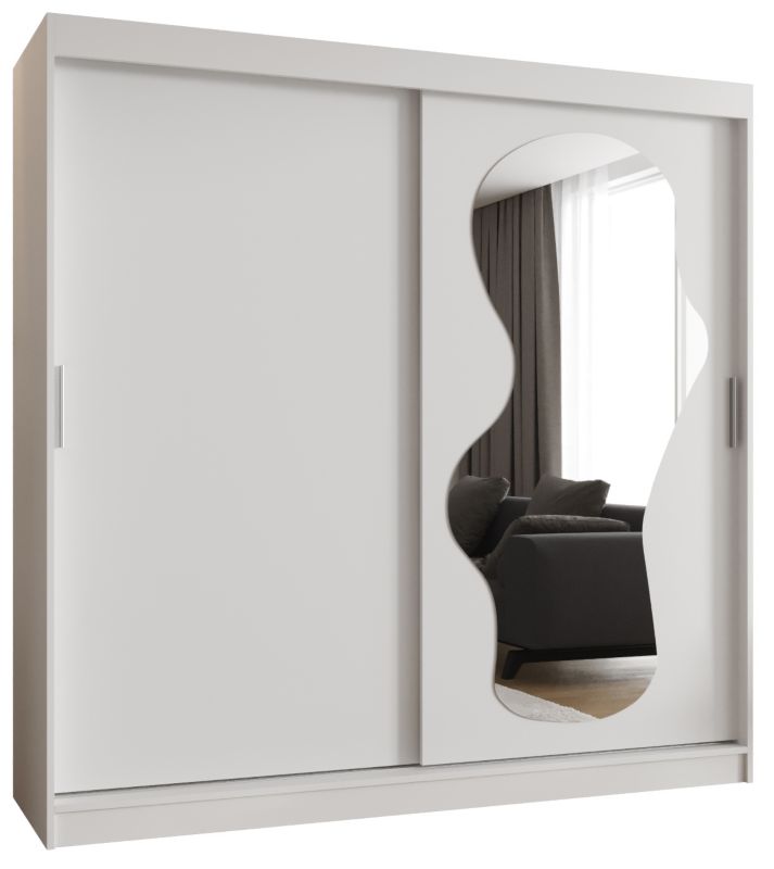 Szafa przesuwna Garderoba Abiks ULTRA 200 biały mat 1szt.