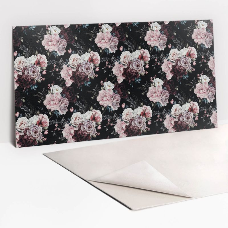 Panel samoprzylepny Tulup 100x50 cm Kolorowe kwiaty 1 szt. III