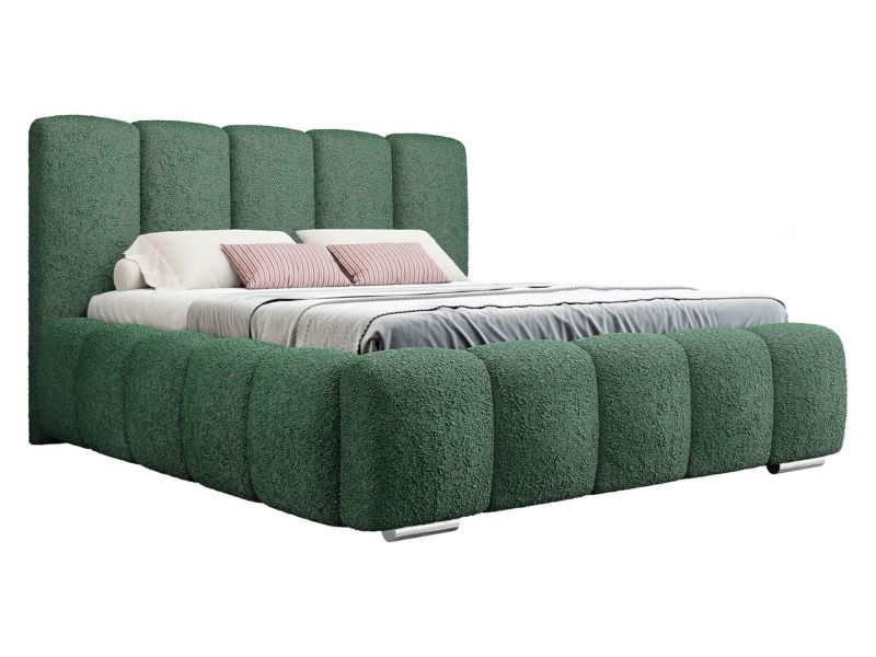 Łóżko tapicerowane MIRJAN 24 Wizko 160x200 mchowa bukla 1 szt.