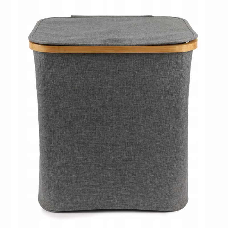 Kosz na pranie JUMI 60l składany bambusowy duży stojący do przechowywania 1 szt.