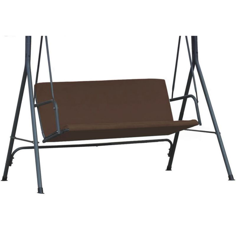 Siedzisko na huśtawkę ogrodową Ferocity 168x113 cm brąz 1 szt.