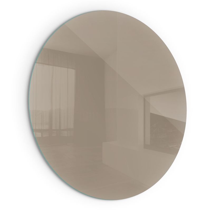 Szklana Podkładka Pod Kominek Okrąg Wallfluent Fi50 cm Naturalny brąz 1 szt.