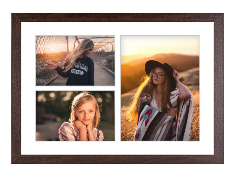 Ramka na 3 zdjęcia Hekla 30x40x3 galeria brązowy 1szt.