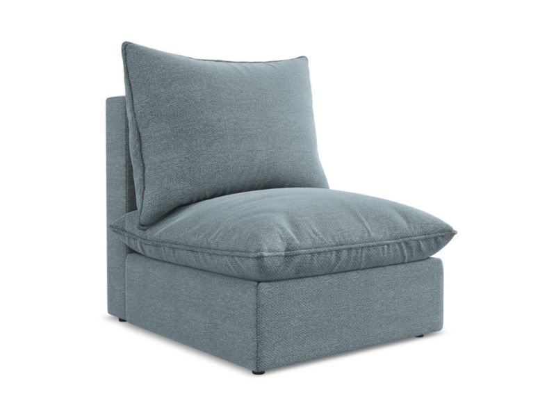 Moduł LaMiaSofa RAVENNA z tkaniny bouclé 75x90 cm jeans 1 szt.