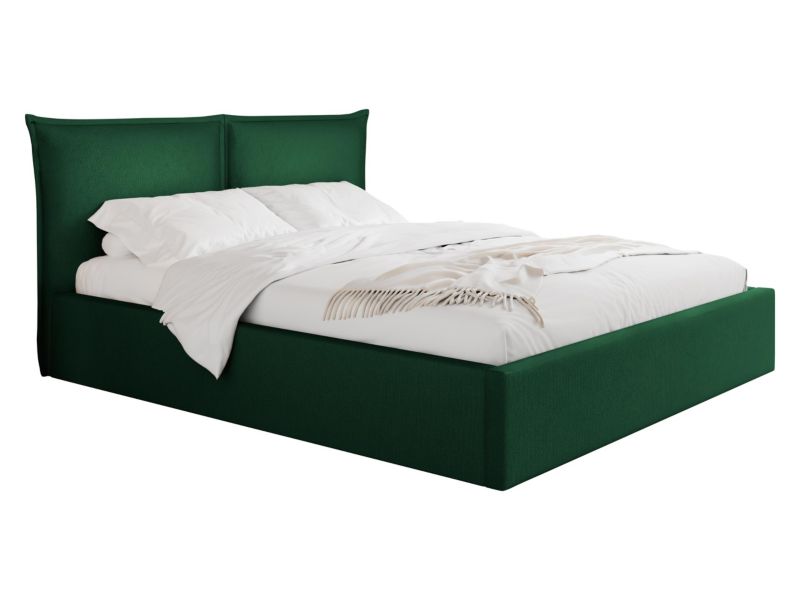 Łóżko tapicerowane MIRJAN 24 Pirkun 180x200 butelkowa zieleń 1 szt.