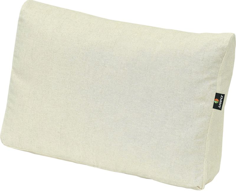 Poduszka na fotel ogrodowy oparcie AMPO wodoodporna jasny beż 1 szt.