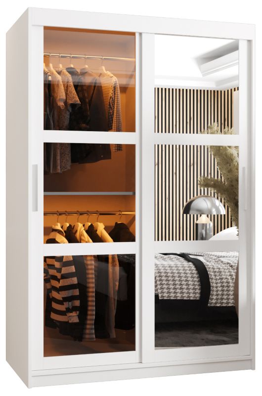 Szafa przesuwna Garderoba DOME 2 120 biały
