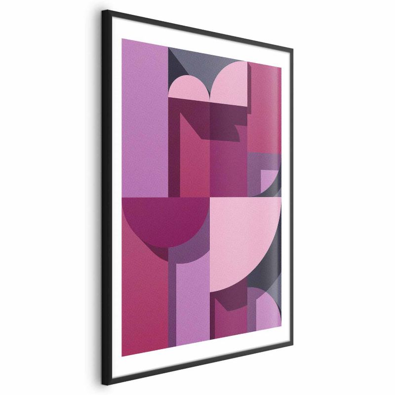 Plakat Artgeist Abstrakcyjne home 21x30 cm z ramą czarną 1 szt