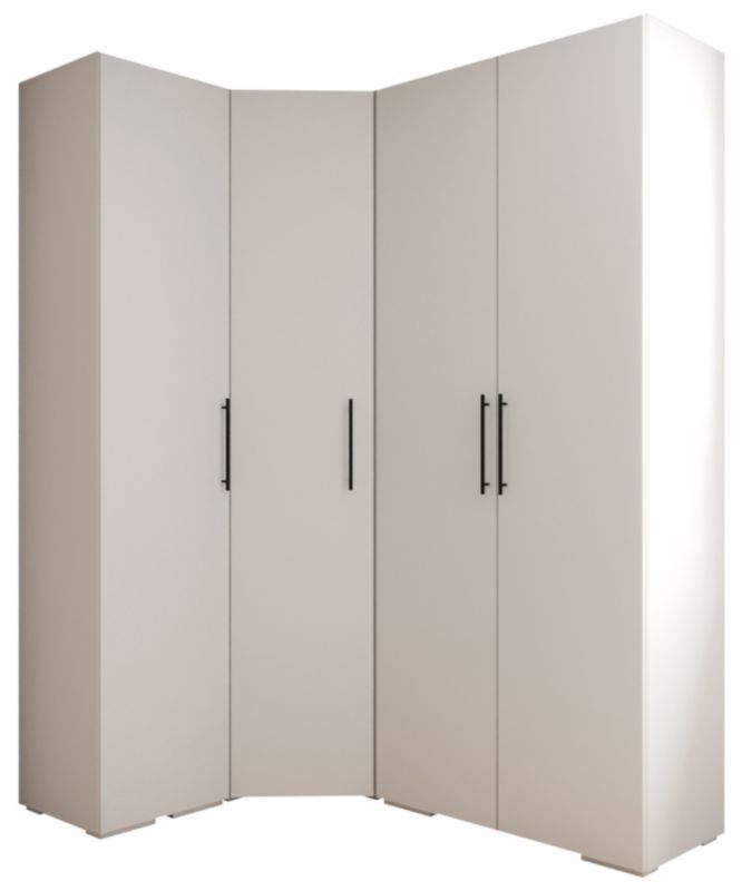 Garderoba wysoka do przedpokoju Abiks INOVA 3 Z3 biały+czarny 1 szt.