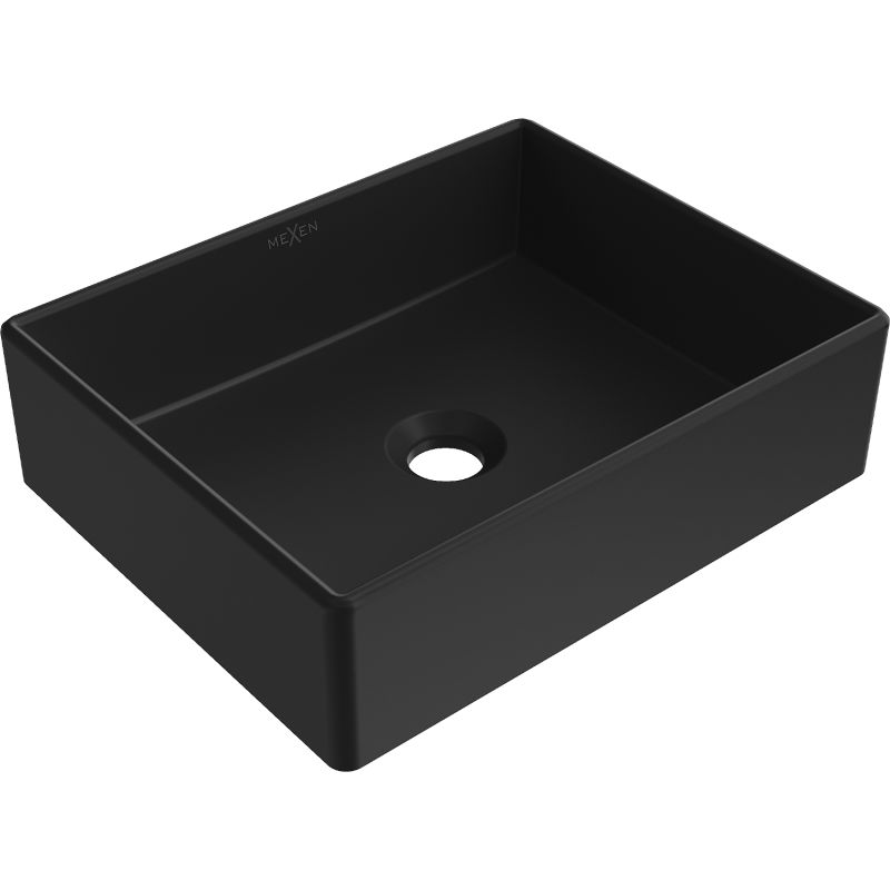 Umywalka nablatowa Mexen Goya czarna 40 cm x 32 cm 1 szt.