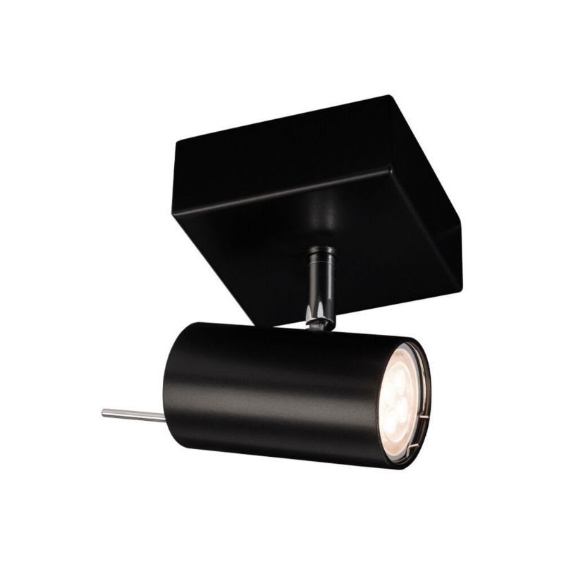 Lampa sufitowa Shilo Fussa czarna 1 x GU10 x 10W wym: 15 x 14 x 10 cm - 1 szt.