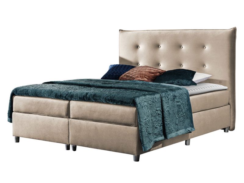 Łóżko kontynentalne MIRJAN 24 Prato 180x200 jasnobeżowy 1 szt.