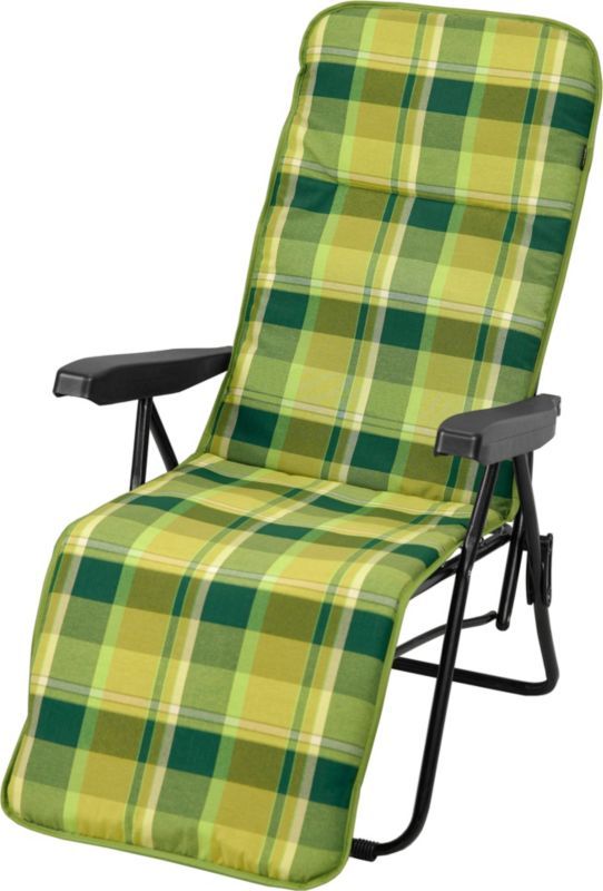 Poduszka na leżak fotel z podnóżkiem AMPO zielony limonka 1 szt.