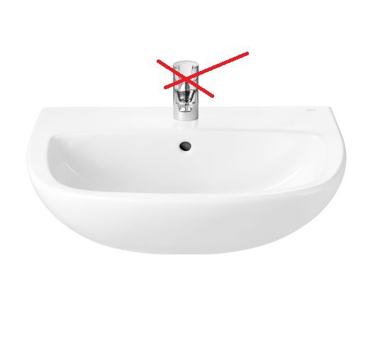 Umywalka ścienna Roca ADELE 55x45 cm A325195000 1 szt.