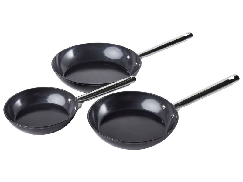 Zestaw 3 patelni Elite pro Czarny 1 kpl