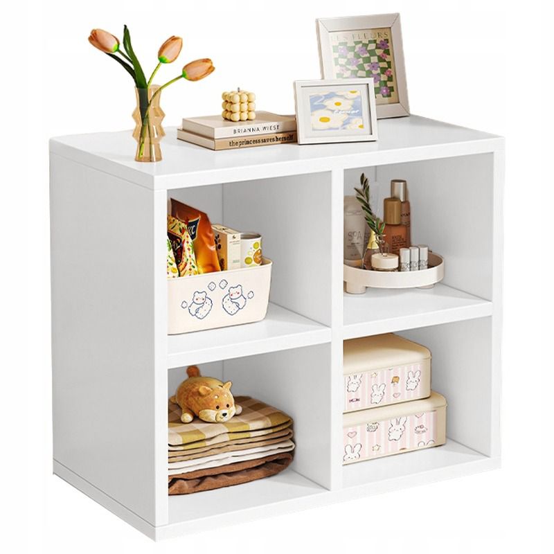 Regał Rebiko otwarty stojący biały skandynawski 1 szt.