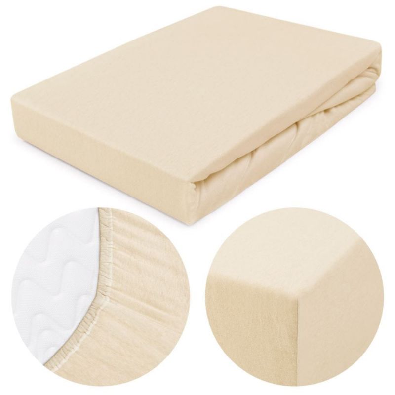 Prześcieradło jersey z gumką Darymex 200x220 kolor Jasny beż 1 szt.