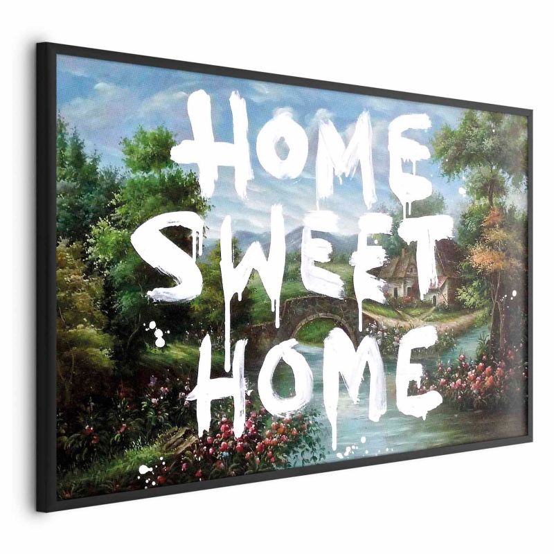 Plakat Artgeist Wymarzony dom 30x21 cm z ramą czarną bez marginesu 1 szt