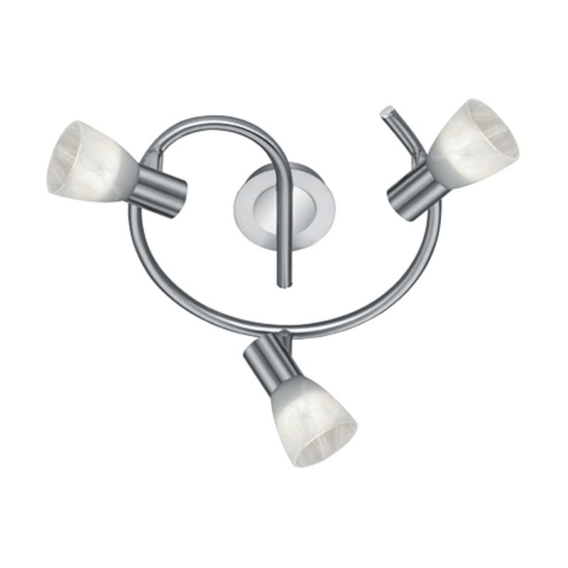 Lampa sufitowa wisząca Trio Levisto srebrno-biała wym: 21 x 30 x 30 cm 3xE14 x 1 szt.