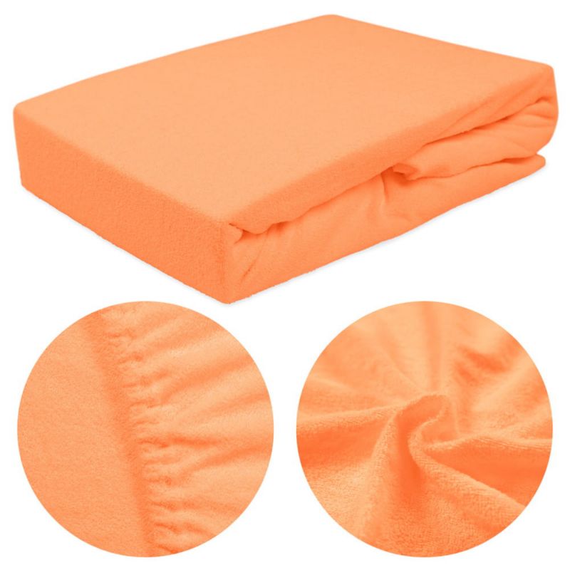 Prześcieradło frotte z gumką Darymex 200x220 kolor łosoś 1 szt.