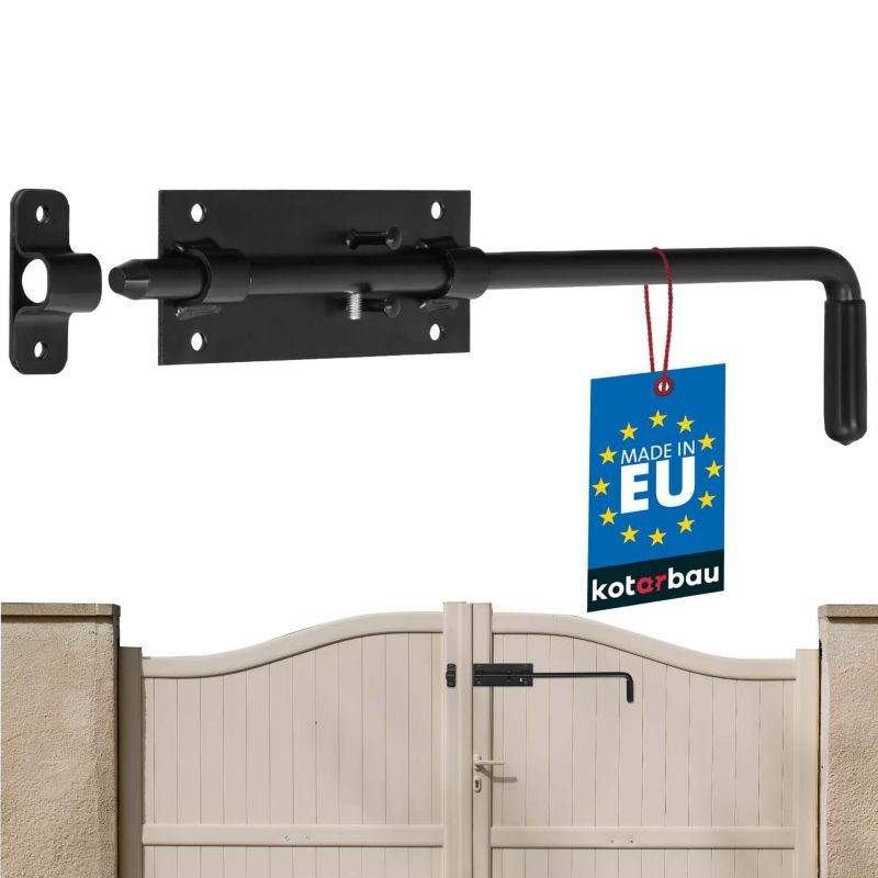 Zasuwa garażowa KOTARBAU czarna 400 mm 1 szt.