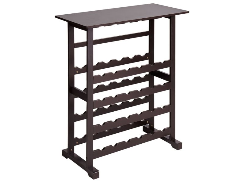 Stojak na wino Rowley 91 cm Ciemnobrązowy 1 szt.