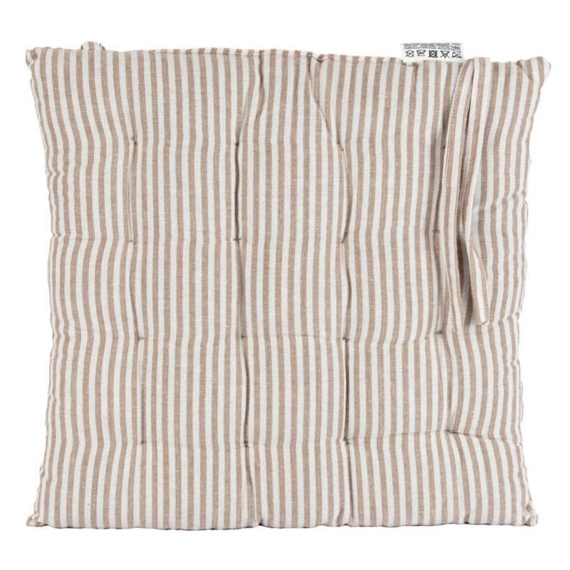 Poduszka EDANTI Na Krzesło Ogrodowe Do Domu 40x40 cm Brązowe 1 szt.