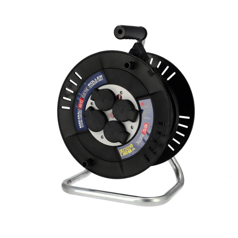 Przedłużacz HOROZ bębnowy 4-gniazdowy typ E (3x1,5 mm) IP44 40 m 1 szt.