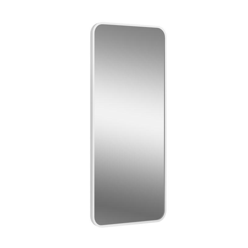 Lustro prostokątne łazienkowe BD art 40x100 cm w cienkie ramie białe 1 szt.