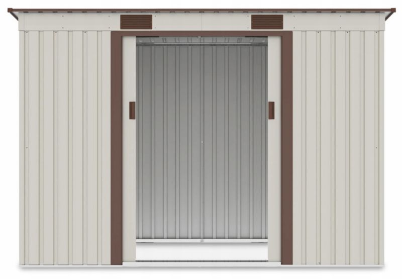 Domek Ogrodowy Narzędziowy Na Narzędzia Szopa Oregon 261x121cm Metalowy 1 Szt