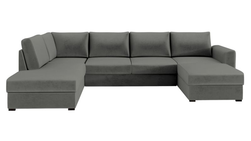 Narożnik z funkcją spania MIRJAN 24 Wilma lewy platynowy szary 1 szt.