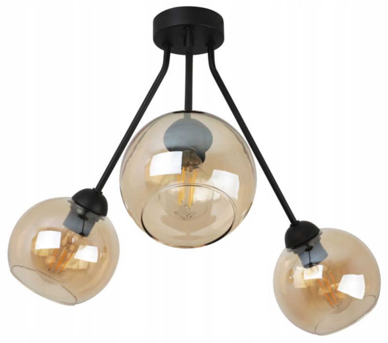 Lampa sufitowa wisząca Light Home LH Trio Haga 3x E27 60W miodowy 1szt.