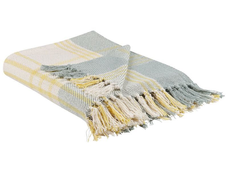 Koc Betali Bawełna 125 x 150 cm Żółty 1 szt.