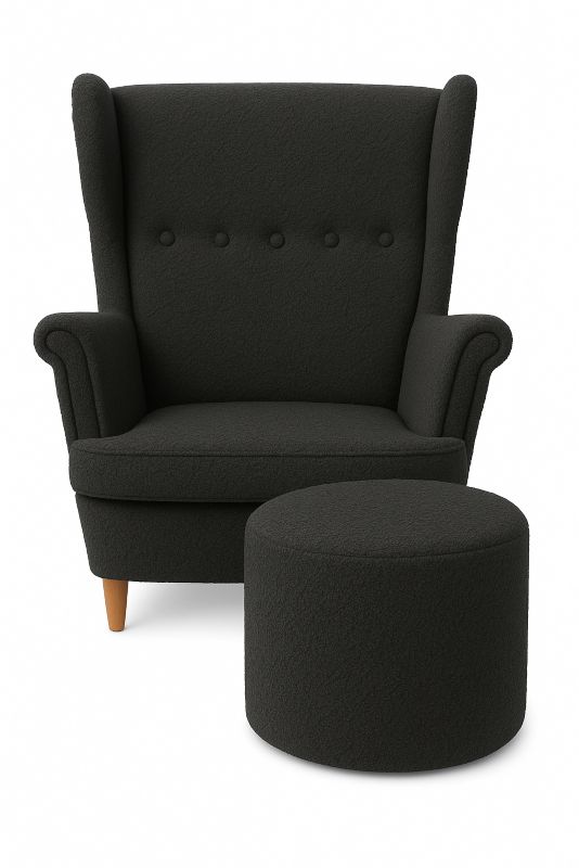 Fotel uszak i pufa Sofello boucle 1 szt