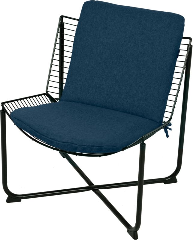 Poduszka na fotel metalowy AMPO IKEA niebieski melanż 1 szt.