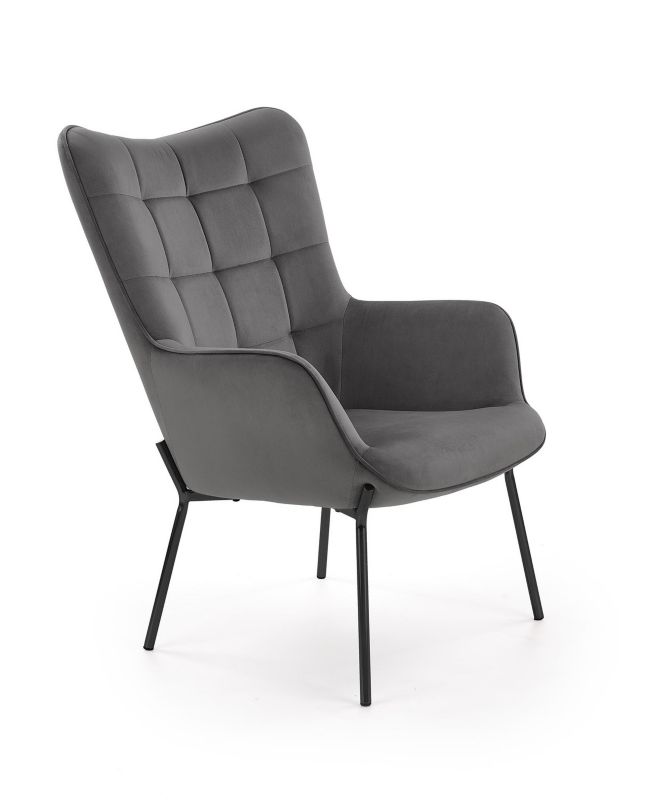 Fotel Halmar CASTEL szary 1 szt