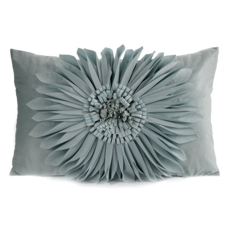 Poszewka Dekoracyjna Flores Eurofirany Miętowa Kwiat 3D 30X50 Cm 1 Szt.