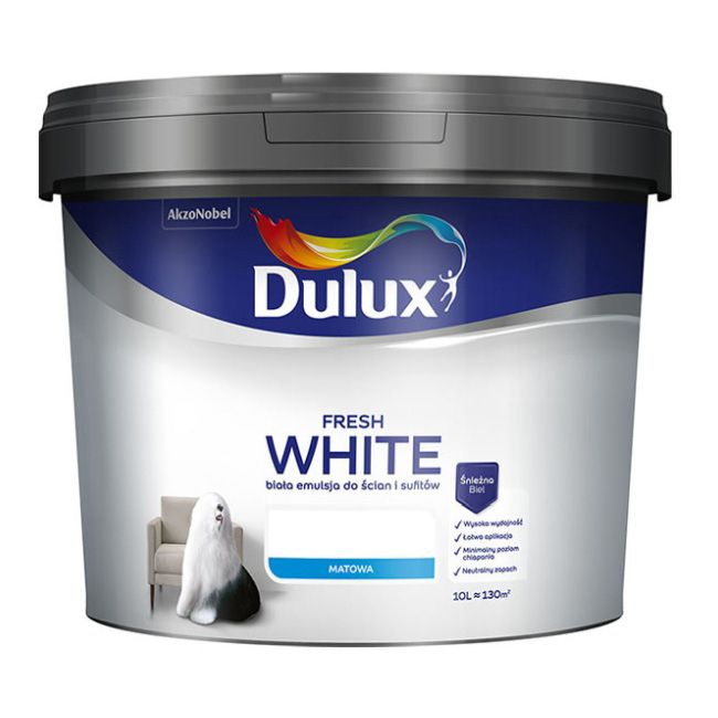 Farba Dulux Fresh White 10 l