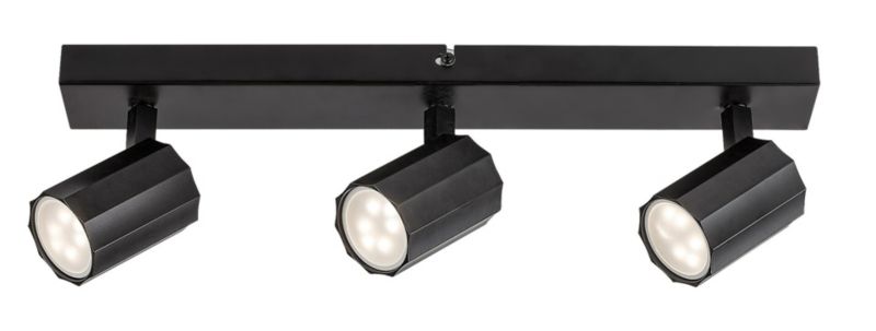 Spot Rabalux Rogelio czarny matowy 3 x GU10 x IP20 wym: 12,5 x 43 x 5 cm - 1 szt.