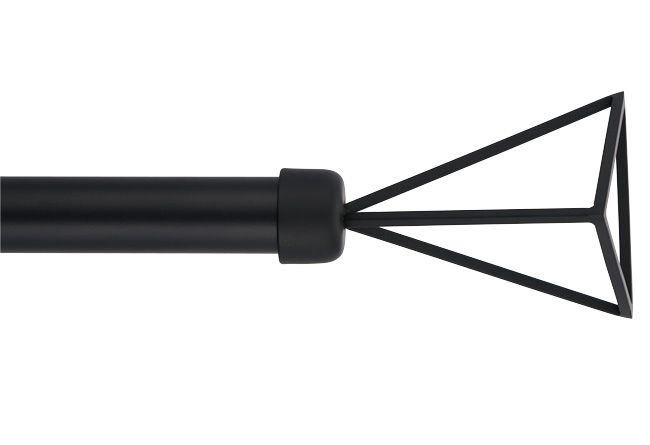 Zakończenie karnisza Space Optic 19 mm czarny