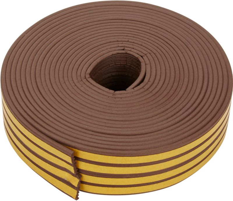 Uszczelka Diall profil K 24 m 9 mm brązowa