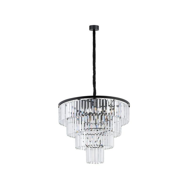 Żyrandol Nowodvorski Lighting Cristal 1499 czarno-przezroczysty kryształowy 12xE14 x 40W 1 szt.