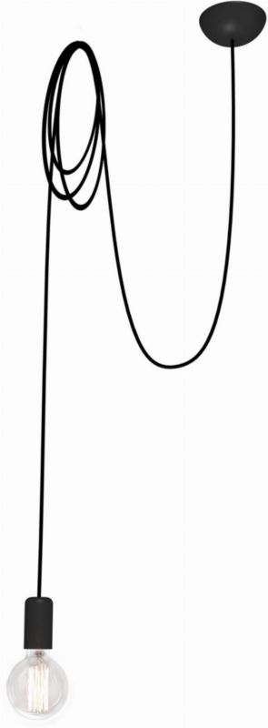 Lampa sufitowa wisząca Nowodvorski Lighting Spider czarna wym: 300 x 12 x 12 cm 1xE27 x 60W 1 szt.