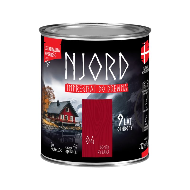 Impregnat do drewna Njord domek rybaka 0,75 l