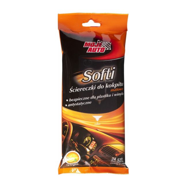 Ścierki do kokpitu Moje Auto matowe 24 szt.