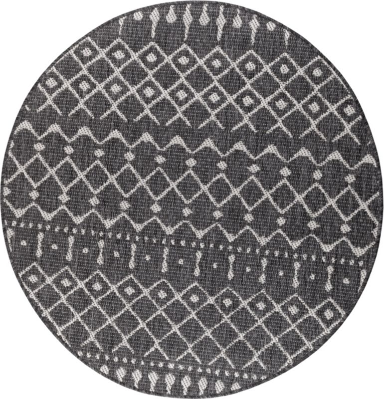 Dywan Multidecor Clyde 120 cm koło aztecki szary 1 szt.